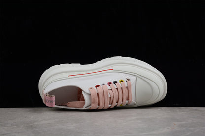 Alexander McQueen Tread Slick White Multi Canvas Sneakers