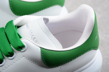 Alexander McQueen Oversized White Green Leather Sneakers