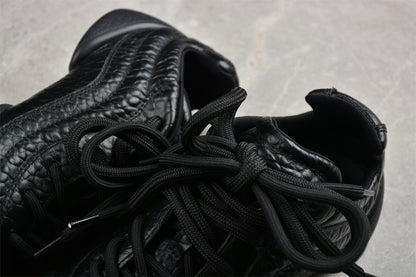 Alexander McQueen Flexion Black Leather Sneakers