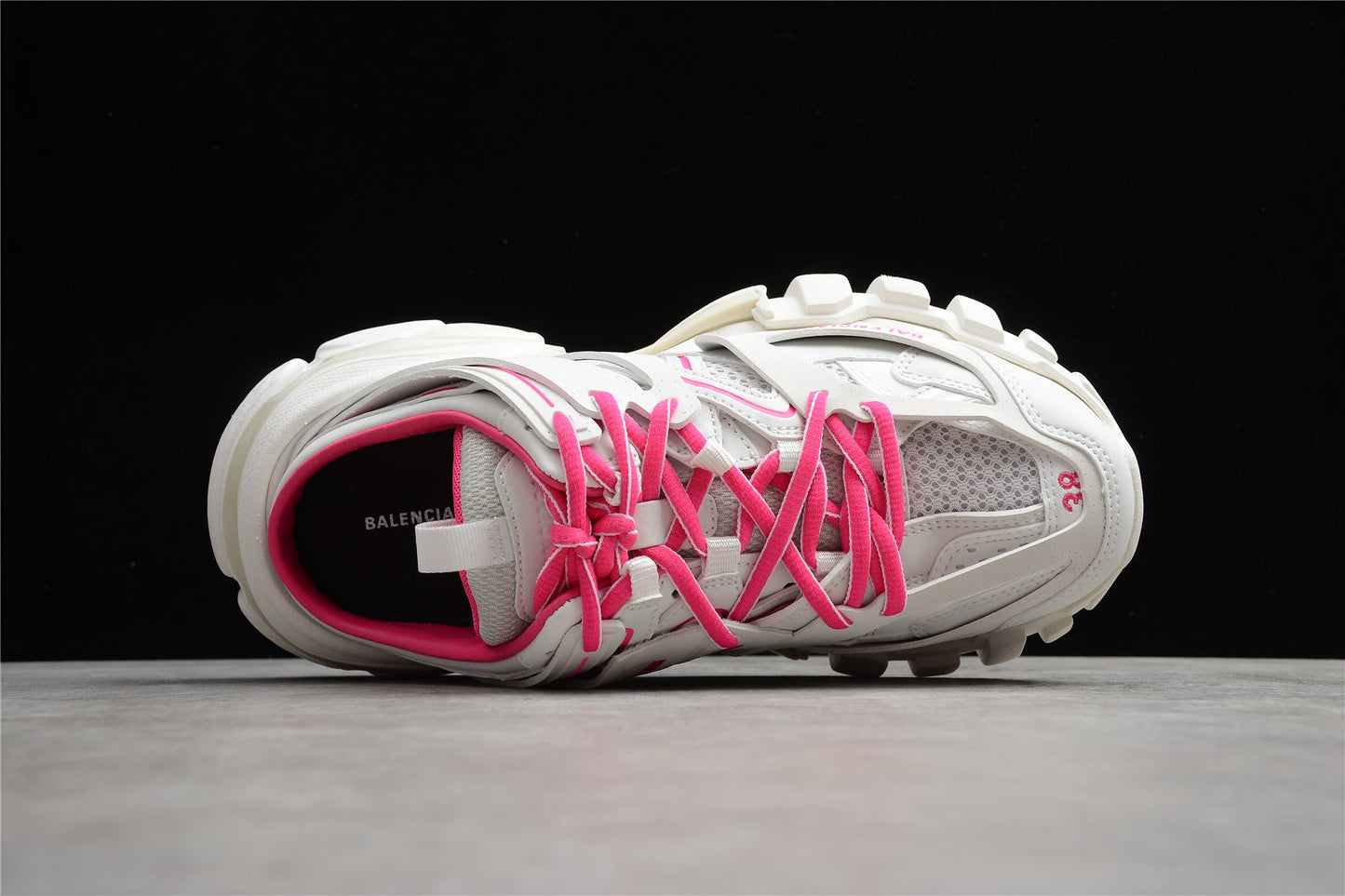 Balenciaga Track Mule White & Rose Pink