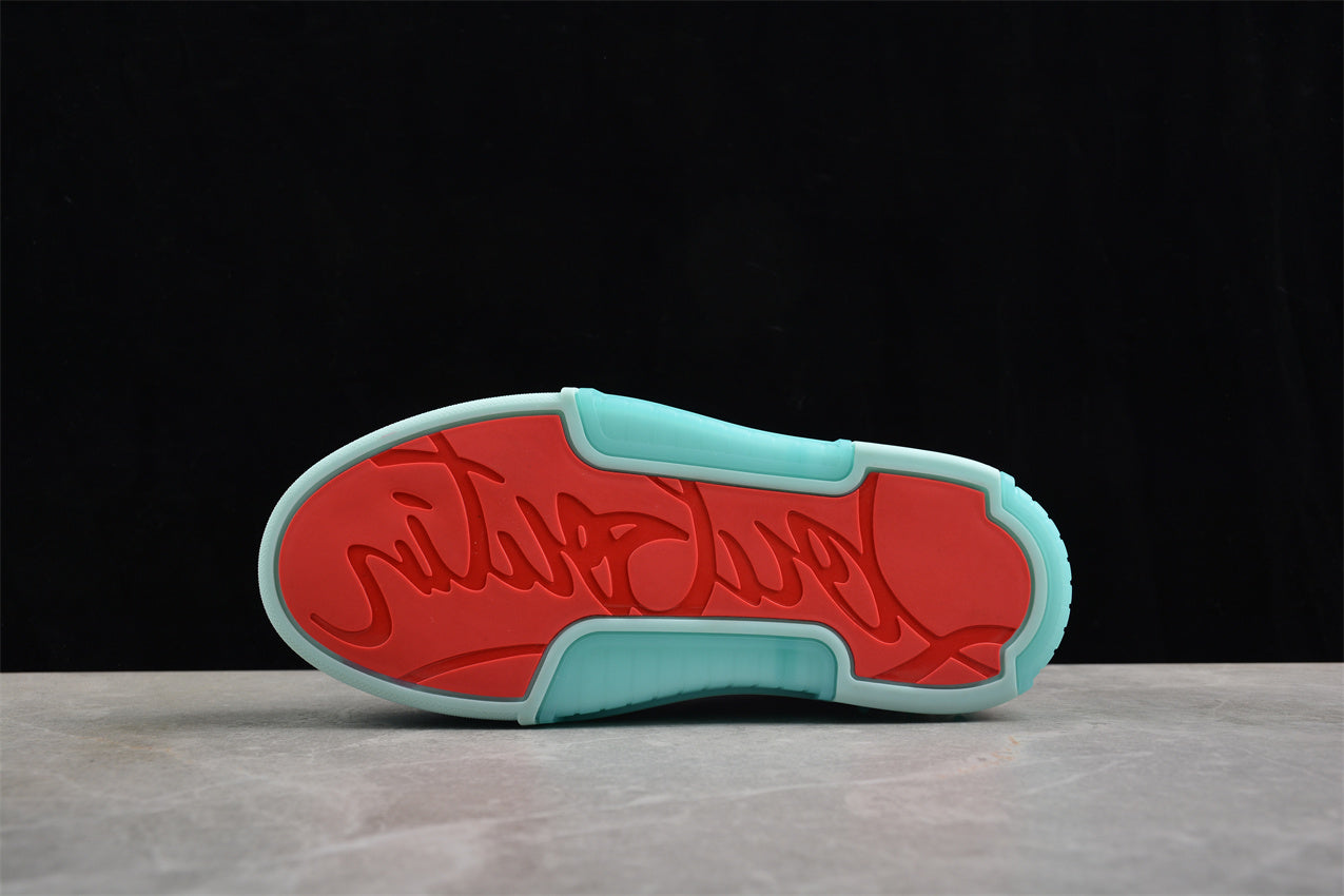 Christian Louboutin Astroloubi Leather Sneakers in Ice Blue