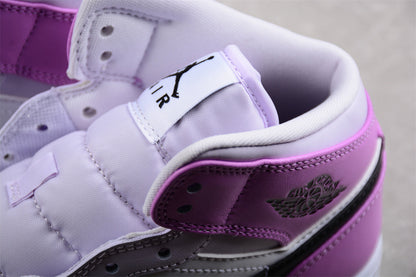 Nike Air Jordan 1 Mid GS Barely Grape Sneakers