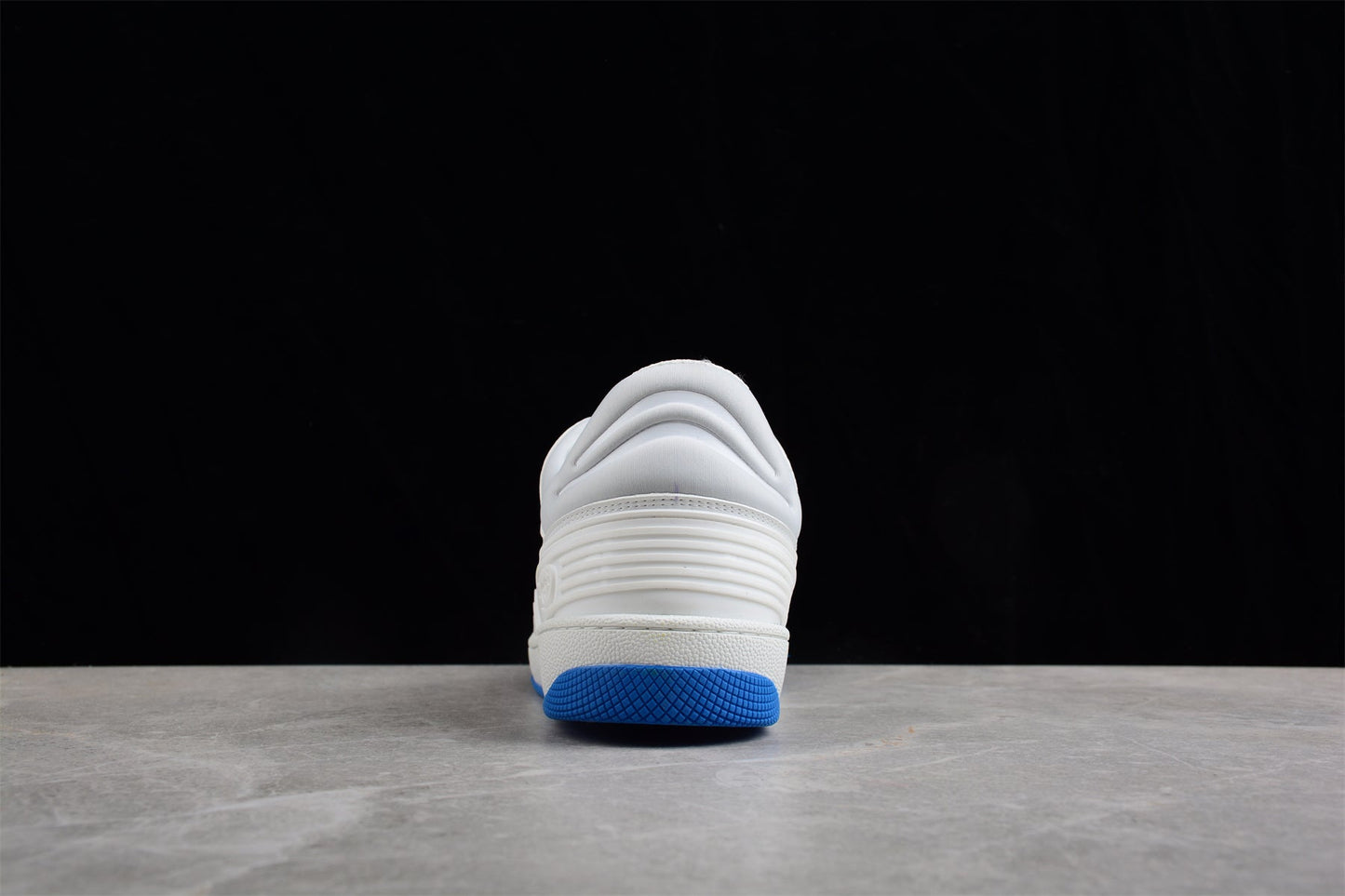 Gucci Basket Low White Blue Leather Sneakers