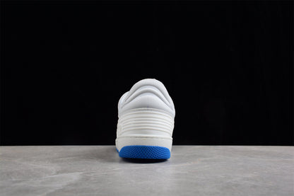 Gucci Basket Low White Blue Leather Sneakers