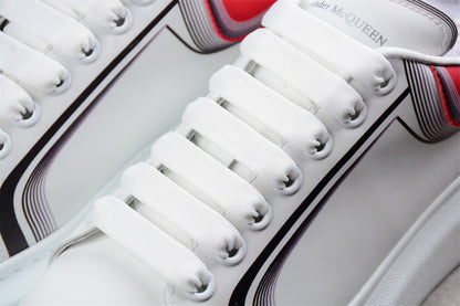 Alexander McQueen Oversized White Garnet Leather Sneakers