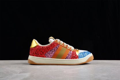Gucci Glitter Screener Multicolor Sneakers