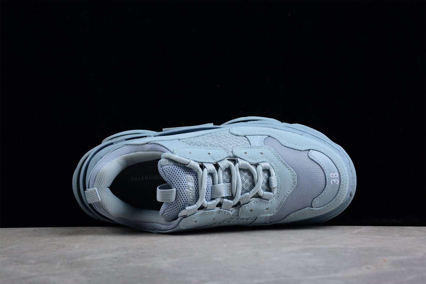 Balenciaga Women’s Triple S Light Blue Sneakers