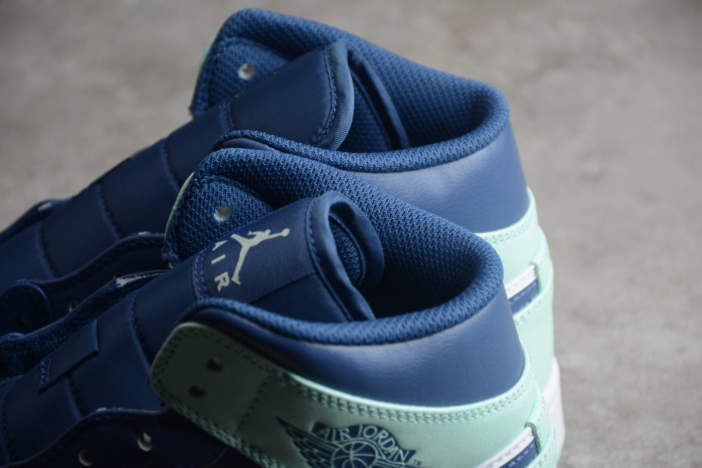 Nike Air Jordan 1 Mid Mystic Navy Mint Foam White