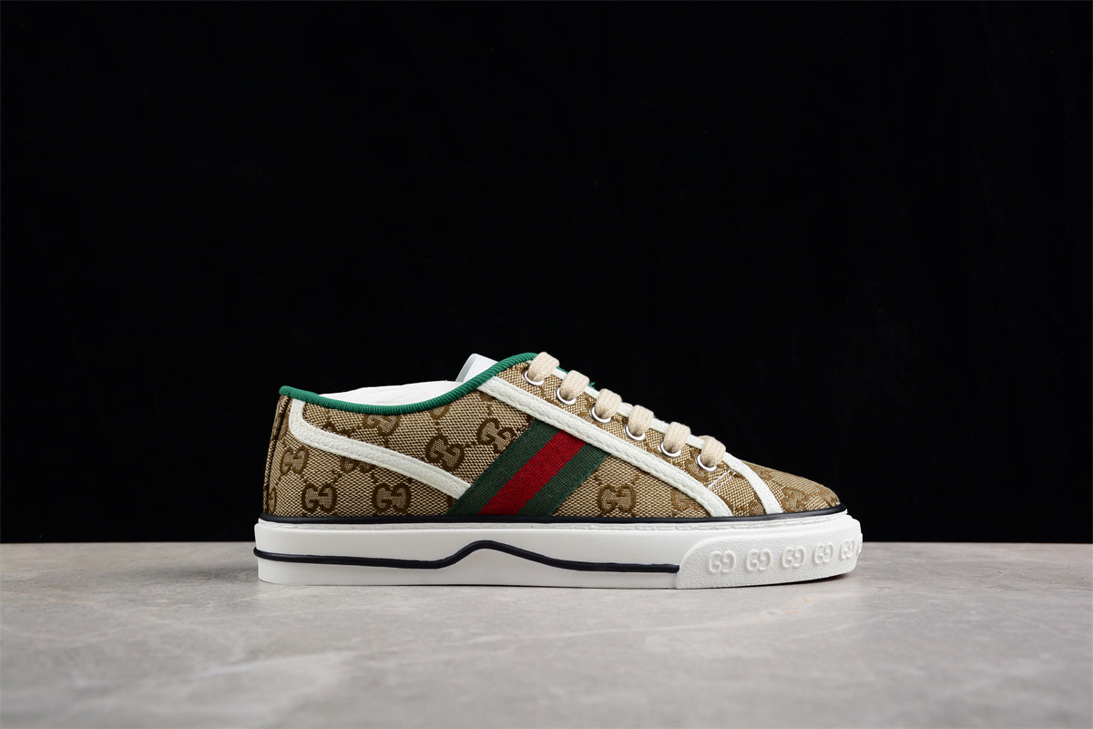 Gucci Tennis 1977 GG Canvas Beige Ebony Sneakers