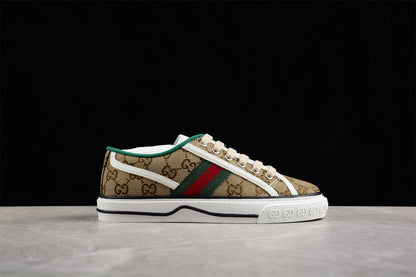 Gucci Tennis 1977 GG Canvas Beige Ebony Sneakers