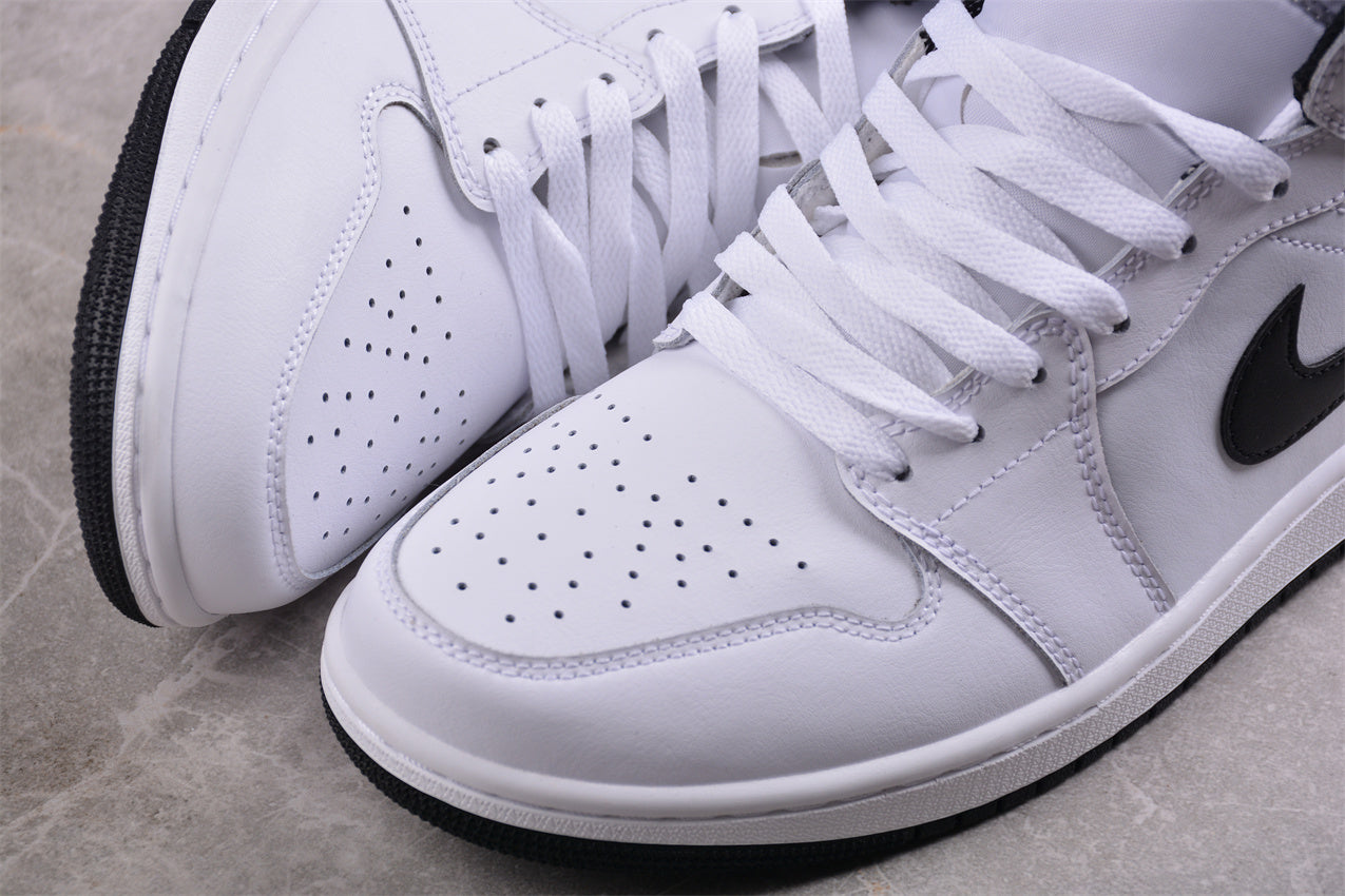 Nike Air Jordan 1 Mid "Reverse Panda" White Black