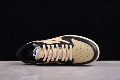 Travis Scott x Air Jordan 1 Low OG Black Olive Sneakers