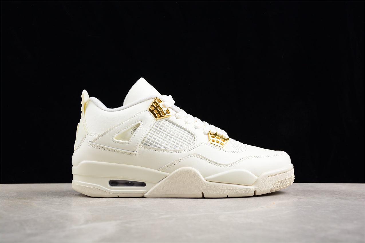 Air Jordan 4 Retro 'White Metallic Gold'