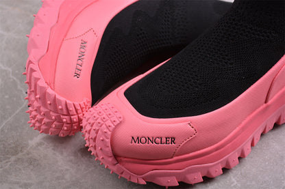 Moncler Trailgrip Sock Black Pink Sneakers