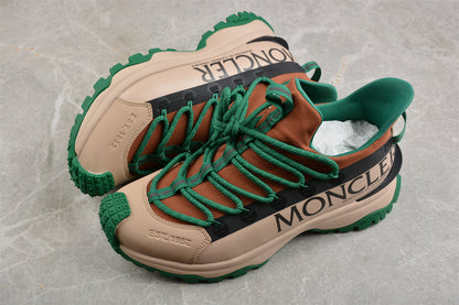Moncler Trailgrip Lite 2 Beige Brown Green Sneakers