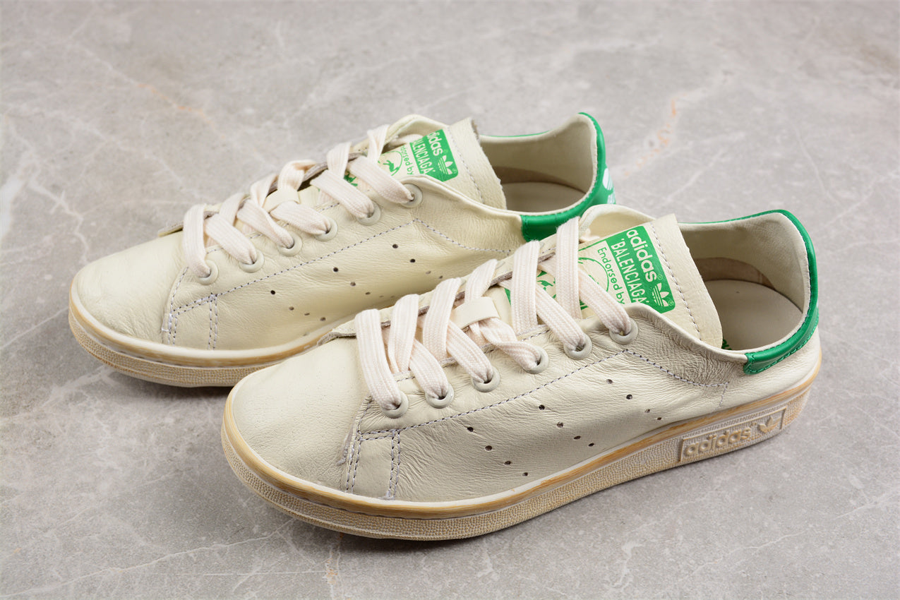 Balenciaga x adidas Stan Smith White Green Sneakers