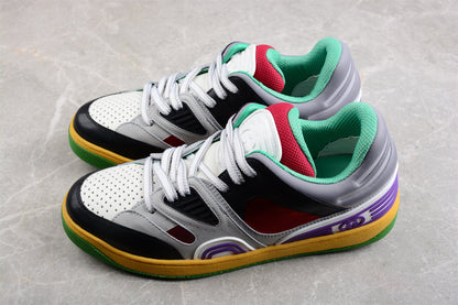Gucci Basket Low Black Multicolor Leather Sneakers