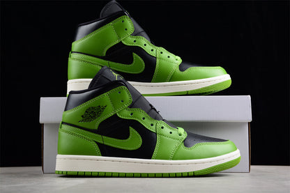 Air Jordan 1 Mid Olive Green Sneakers