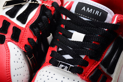 AMIRI Skel Top Low White Red Sneakers