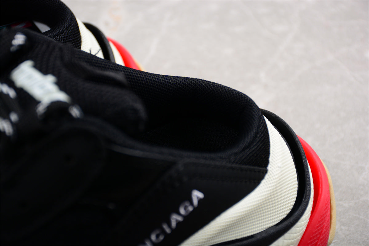 Balenciaga Triple S Mule Black Red Beige