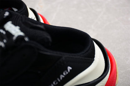 Balenciaga Triple S Mule Black Red Beige