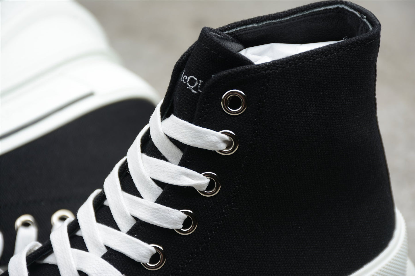 Alexander McQueen Tread Slick Boots 'Black White'