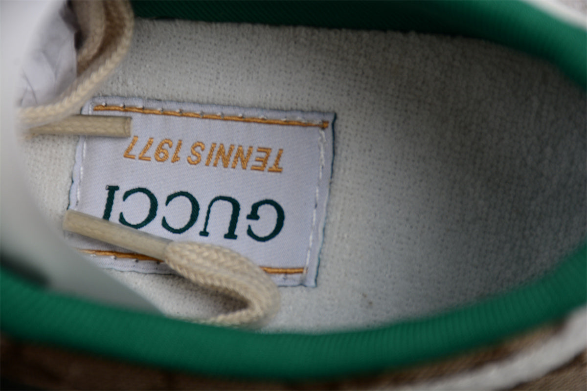 Gucci Tennis 1977 GG Canvas Beige Ebony Sneakers