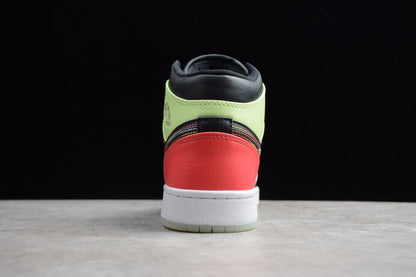 Nike Air Jordan 1 Mid Glow In The Dark GS Sneakers
