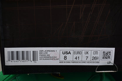 Air Jordan 1 Low Method of Make Green Sneakers