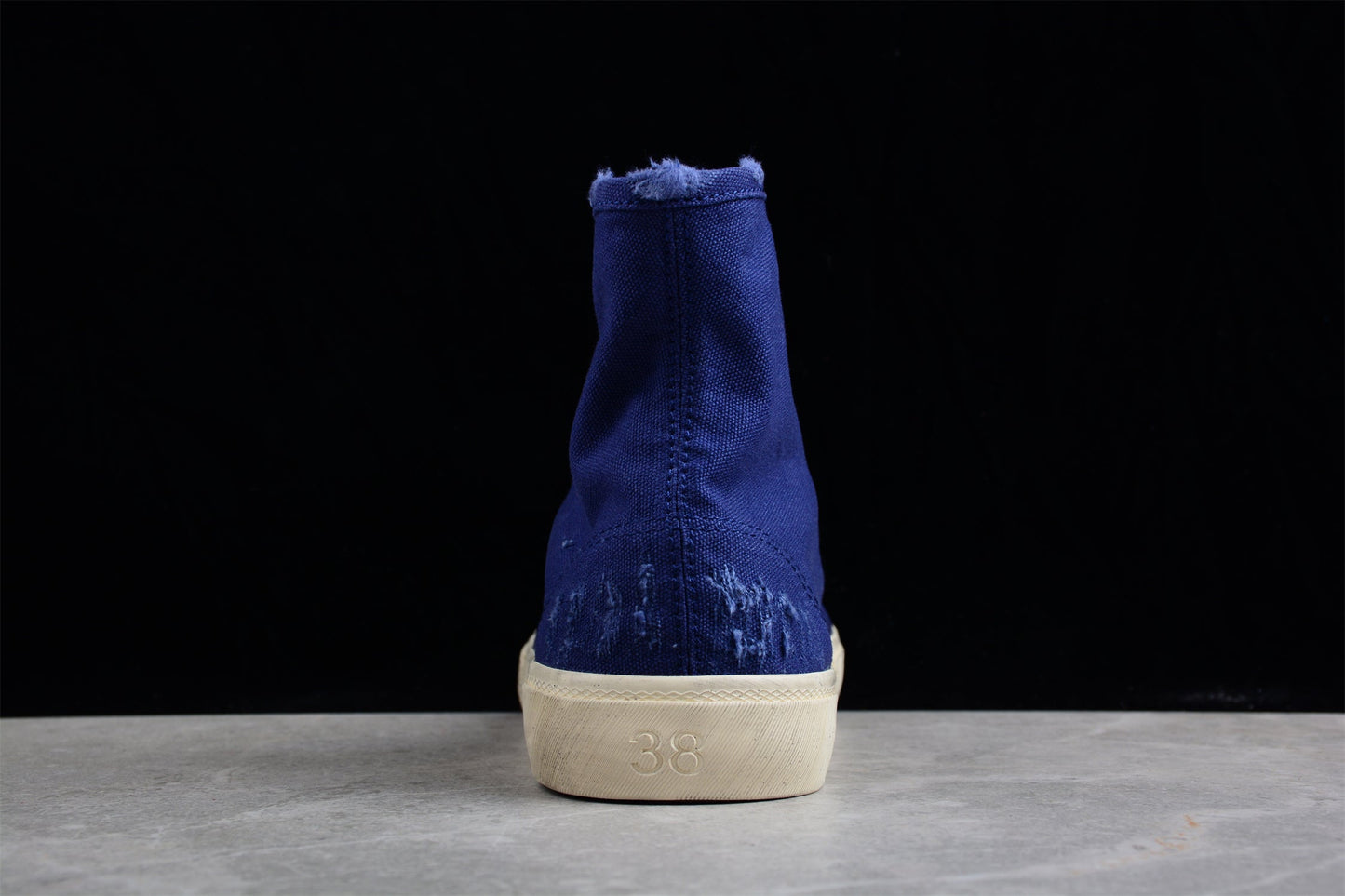 Balenciaga Paris High Top Canvas Blue Sneakers