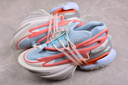 Balmain Unicorn Light Blue White Trainers