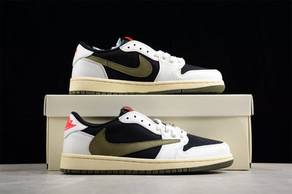 Travis Scott x Air Jordan 1 Retro Low OG Olive (Women's) Sneakers