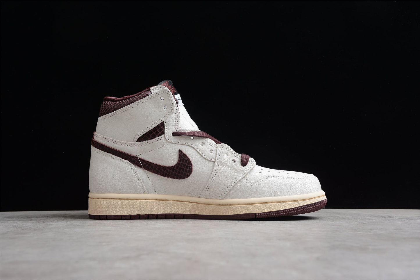 Air Jordan 1 High OG x A Ma Maniére “Sail & Burgundy”