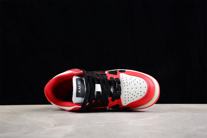 AMIRI Skel Top Low White Red Sneakers