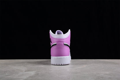 Nike Air Jordan 1 Mid GS Barely Grape Sneakers