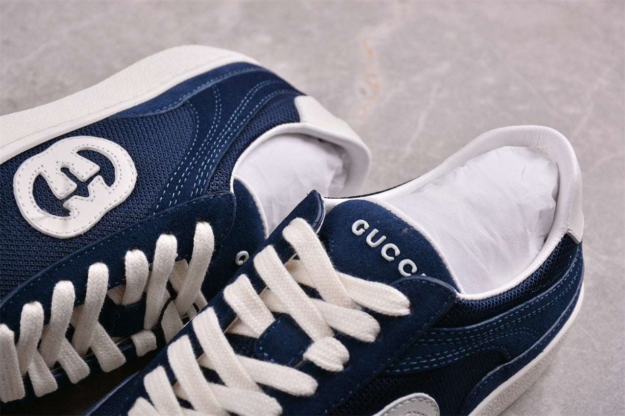 Gucci Interlocking G Blue White Low Top Sneakers