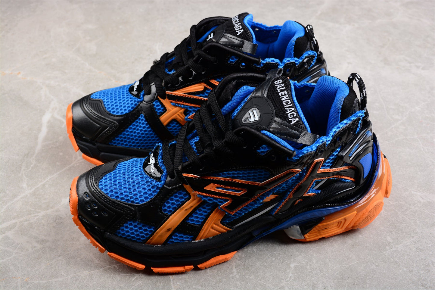 Balenciaga Runner Blue Orange Black Sneakers