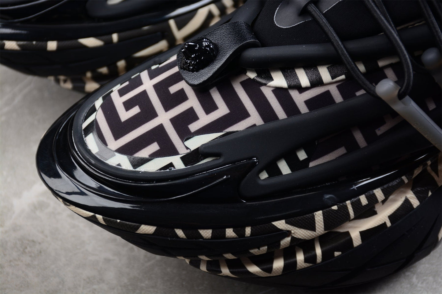 Balmain Unicorn Sneakers in Black – Neoprene and Leather