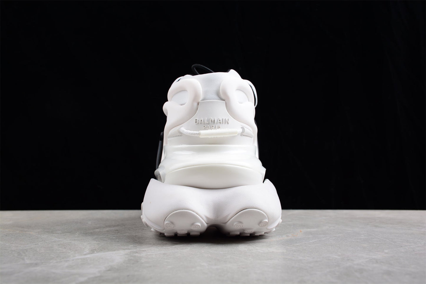 Balmain Unicorn Sneakers in White Gradient – Neoprene and Leather