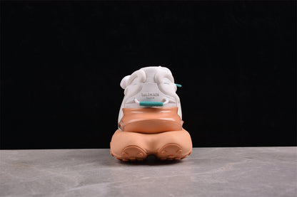 Balmain Unicorn Taupe White Green Trainers
