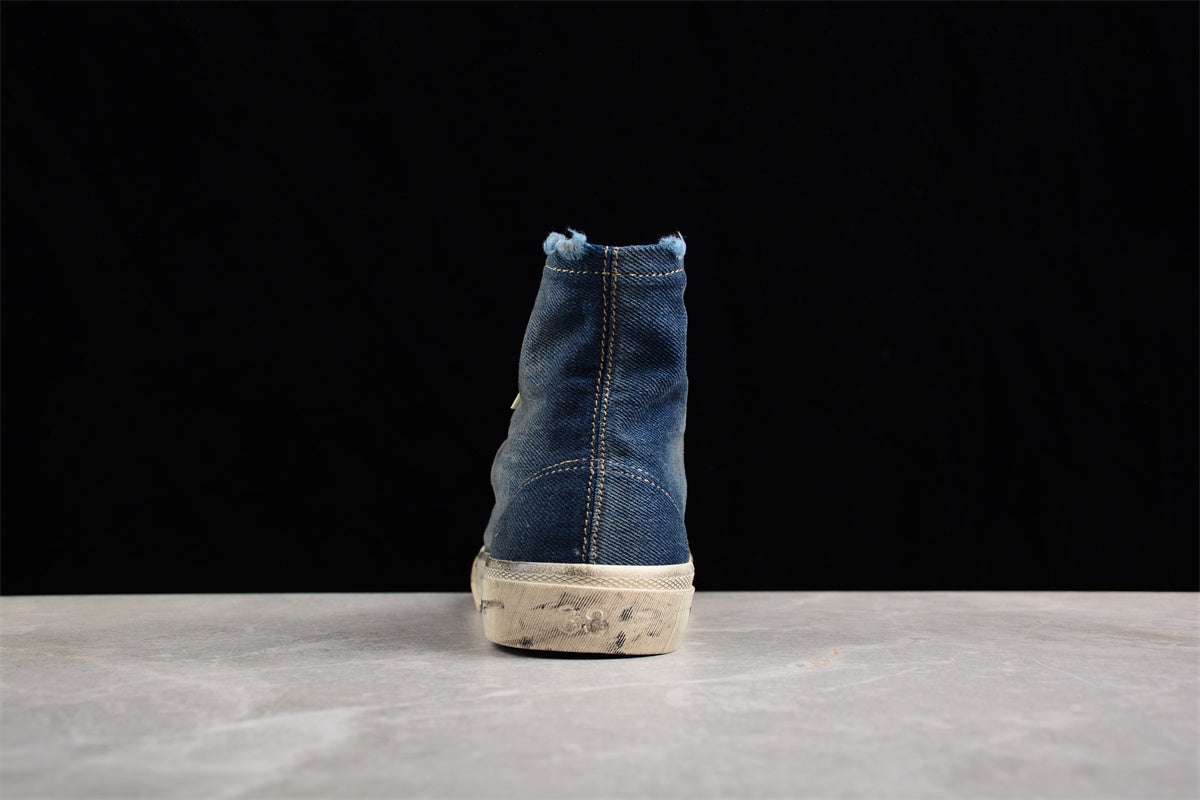 Balenciaga Paris High Denim Blue Sneakers