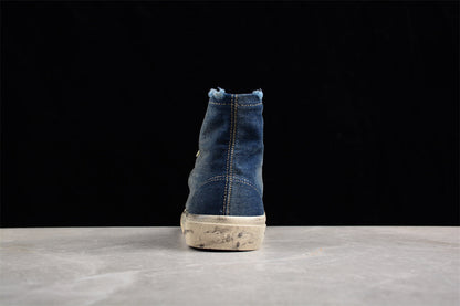 Balenciaga Paris High Denim Blue Sneakers