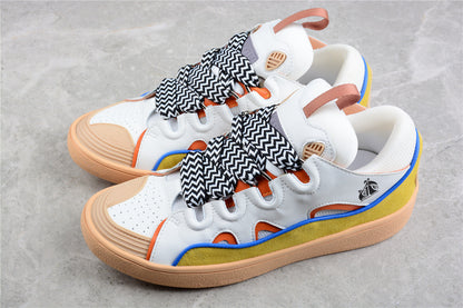 Lanvin Leather Curb Beige Sneakers