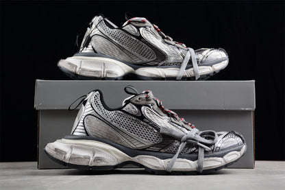 Balenciaga 3XL Grey White Red Sneakers