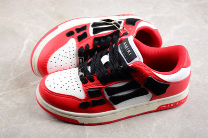 AMIRI Skel Top Low White Red Sneakers