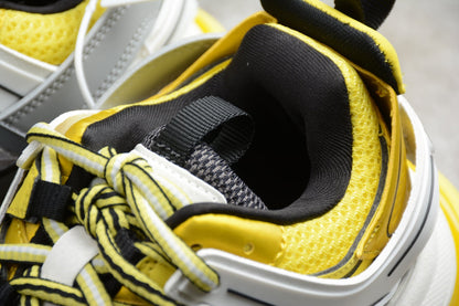 Yellow & Grey Track Performance Sneakers