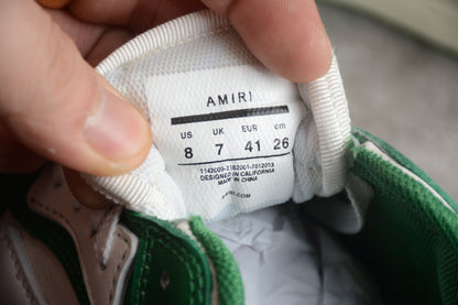 AMIRI Skel Top Low Green White Sneakers