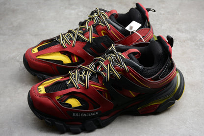 Balenciaga Track Burgundy Black Sneakers