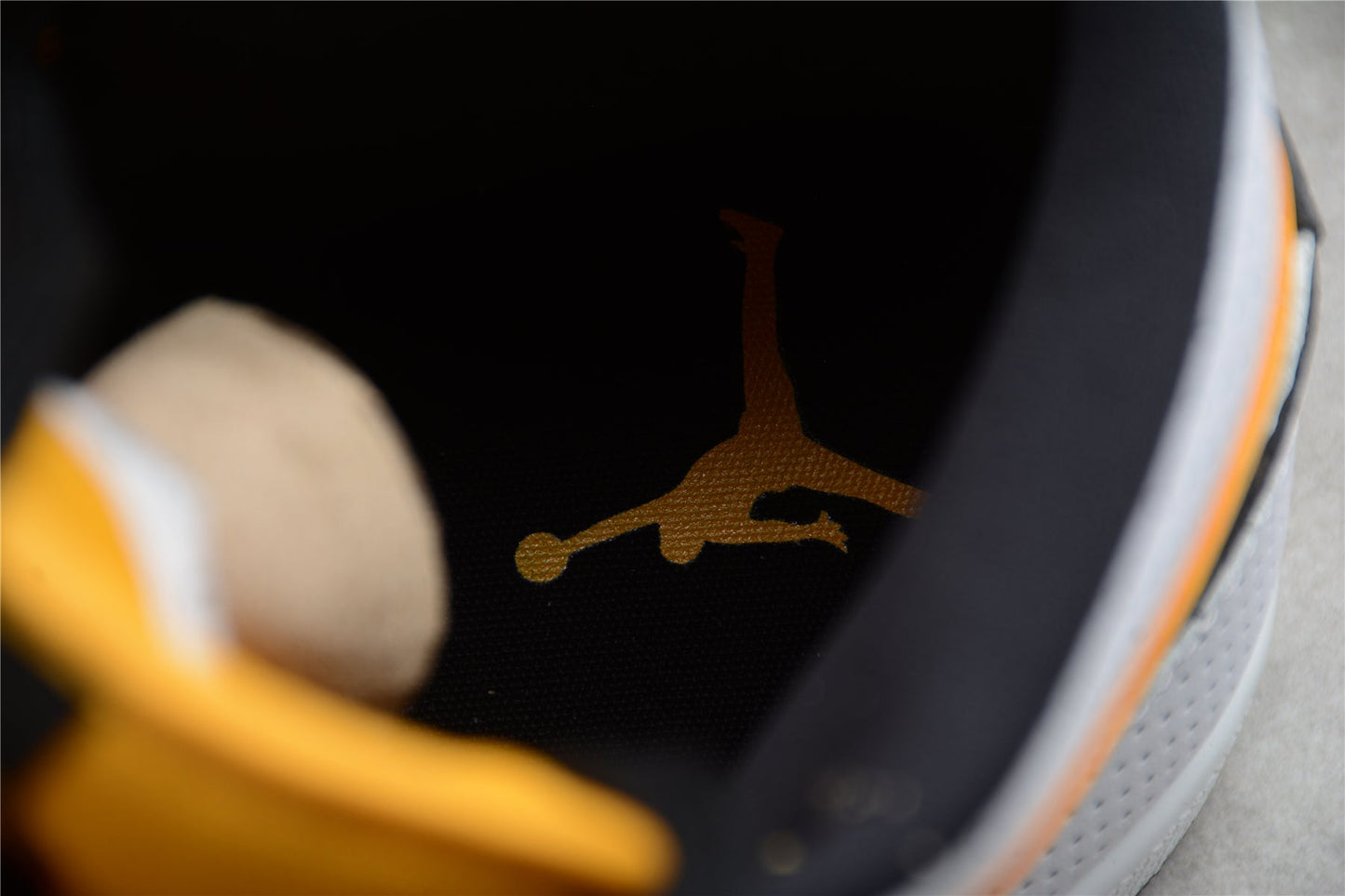 Air Jordan 1 Mid Perforated White University Gold
