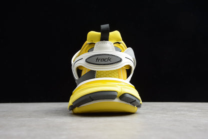 Yellow & Grey Track Performance Sneakers